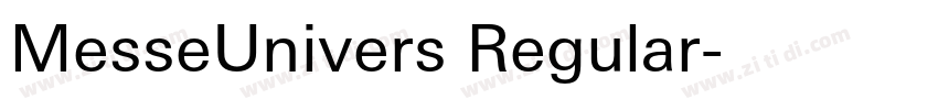 MesseUnivers Regular字体转换